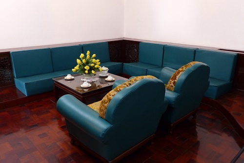 Furniture in the President's Bedroom at Reunification Palace, Ho Chi Minh City, Vietnam