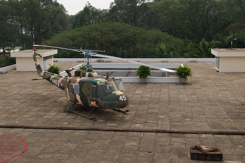 Helipad on the Roof at Reunification Palace, Ho Chi Minh City, Vietnam