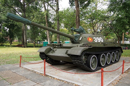 Tank in the Garden at Reunification Palace, Ho Chi Minh City, Vietnam