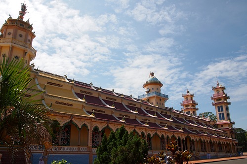 The Great Divine Temple at Cao Dai Holy See in Vietnam