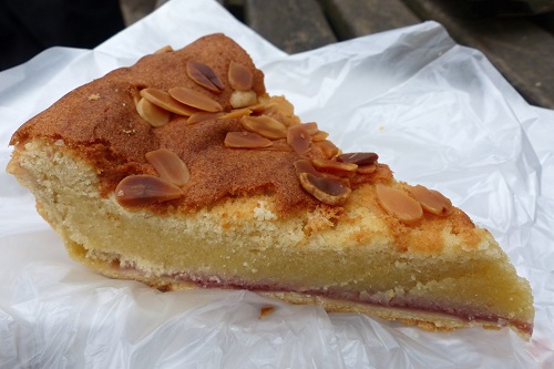 Slice of Bakewell tart from Bloomers in Peak District, England