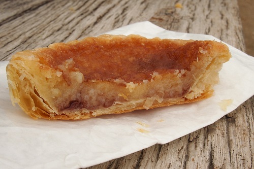 Half Bakewell pudding in Peak District, England