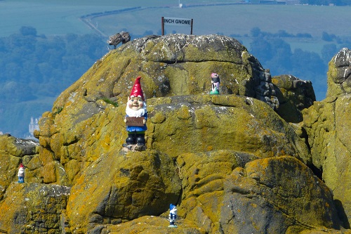 Gnomes on the rocks at Inchcolm Island, Scotland